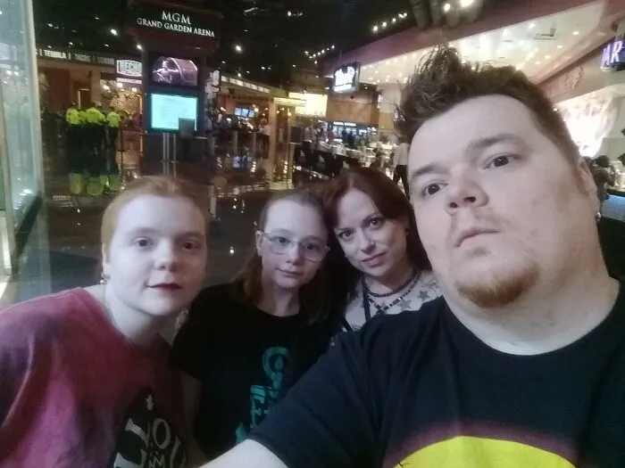My Sister And I Each Took After A Parent. Picture Is From 2018!