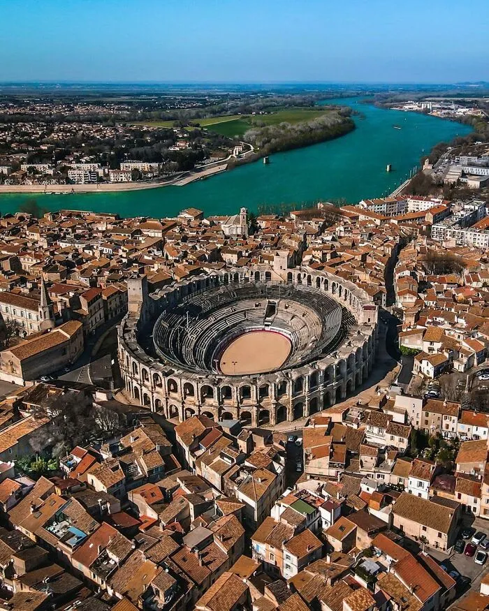 The Arles Amphitheatre In France