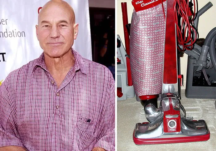Esta tuitera pone a Sir Patrick Stewart junto a aspiradoras a juego con él, y es tan divertido como acertado (14 fotos)