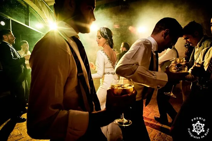 Bride Having Fun During Party Time By Pedro Marín