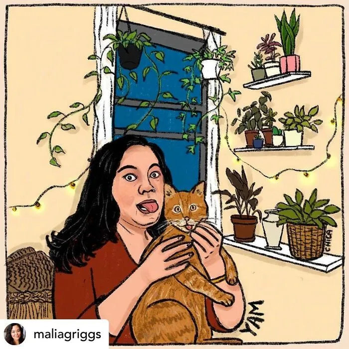 My Series Of Illustrations Looking At The Relationships Of People And Their Pets In The Lockdown (16 Pics)