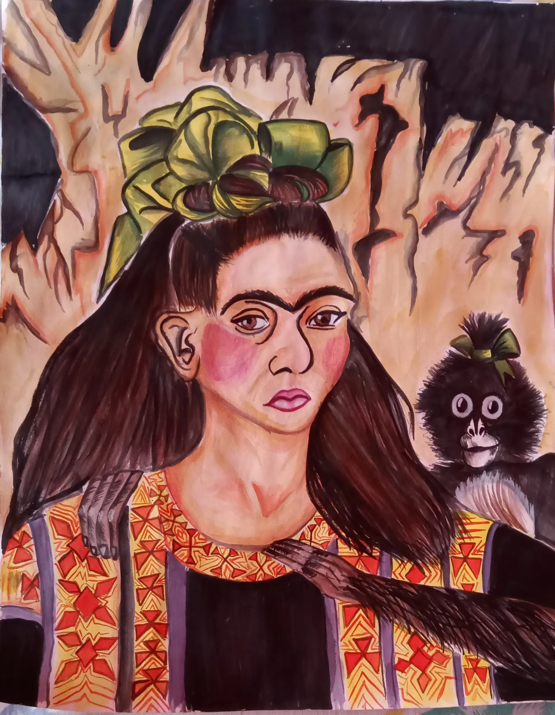 I Spent A Lot Of Days Recreating Those Famous Paintings Using Watercolor !!!!