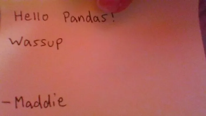 My Handwriting, Not Anything Special.
