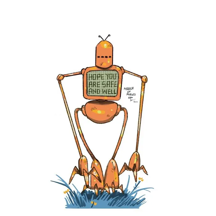I Wanted To Step Out Of My Comfort Zone, So I Took The 'March Of Robots' Challenge (31 Drawings)