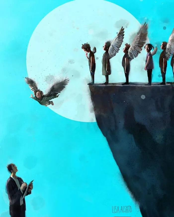 70 Surreal And Meaningful Illustrations By Lisa Aisato