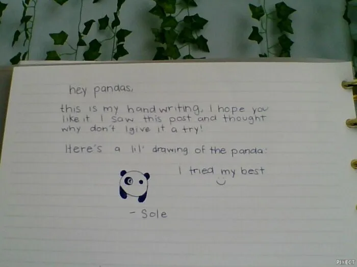 Here's My Handwriting, I Hope You Can Read It :)