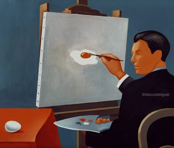 Hago ilustraciones sobre la triste realidad de la vida moderna, que muestran a nuestra sociedad de forma crítica