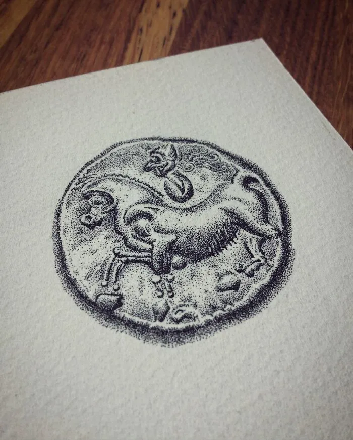 My 30 Stippling Drawings That Are Composed Of Millions Of Dots