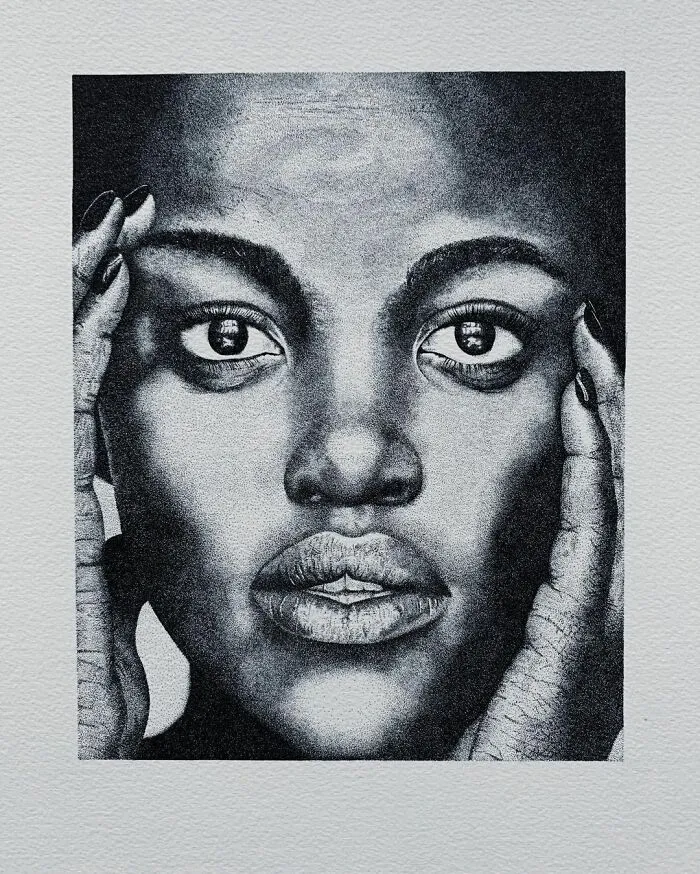 My 30 Stippling Drawings That Are Composed Of Millions Of Dots