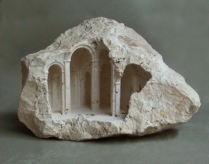 Artist Sculpts Incredible Architectural Spaces That Are Carved Into Marble And Stone (30 New Pics)