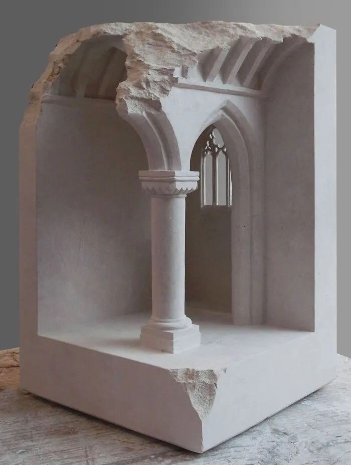 Artist Sculpts Incredible Architectural Spaces That Are Carved Into Marble And Stone (30 New Pics)
