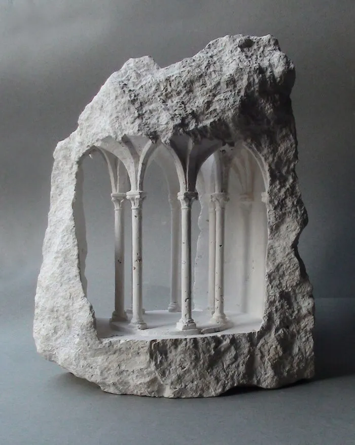 Artist Sculpts Incredible Architectural Spaces That Are Carved Into Marble And Stone (30 New Pics)