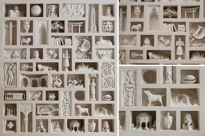 Artist Sculpts Incredible Architectural Spaces That Are Carved Into Marble And Stone (30 New Pics)