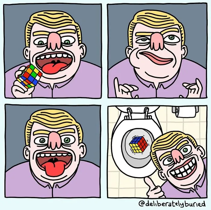 30 Funny Comics For Those With A Darker Sense Of Humor By "Deliberately Buried Comics"