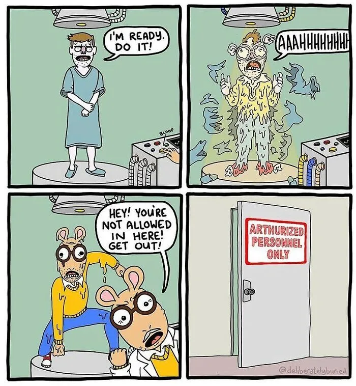 30 Funny Comics For Those With A Darker Sense Of Humor By "Deliberately Buried Comics"