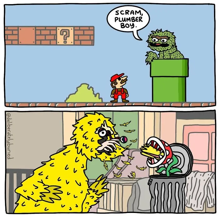 30 Funny Comics For Those With A Darker Sense Of Humor By "Deliberately Buried Comics"