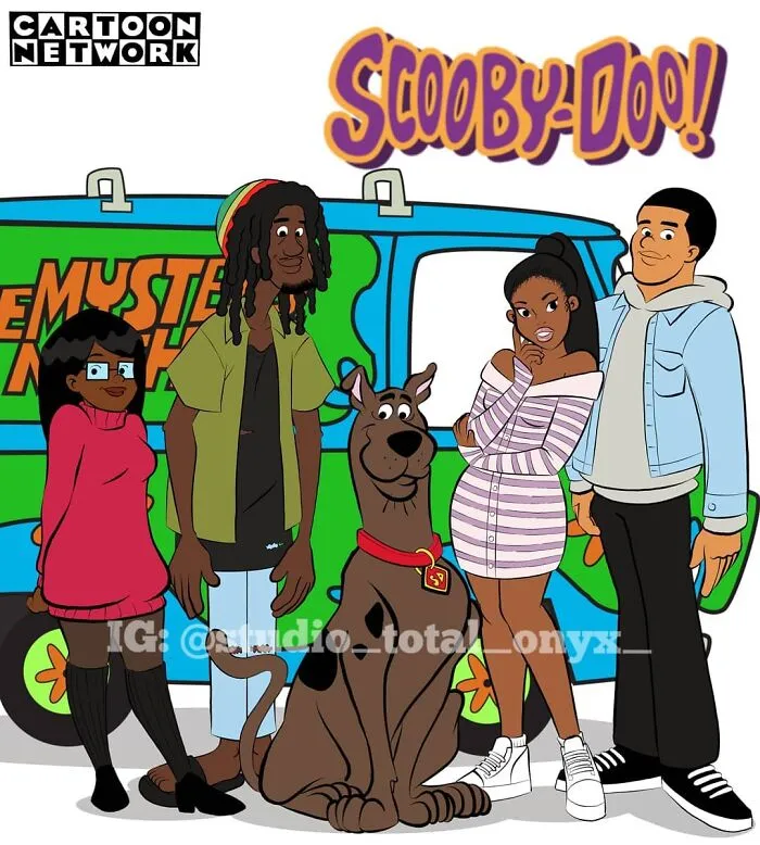 Este artista reimaginó dibujos animados famosos con personajes negros para concienciar (30 imágenes nuevas)