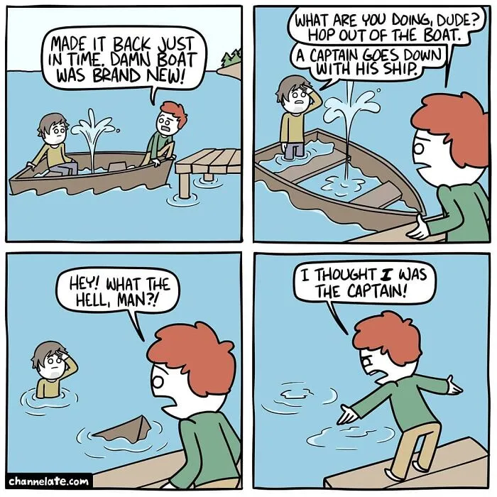 30 Comics With Dark Endings By Channelate Might Make You Feel A Little Bad For Laughing (New Pics)