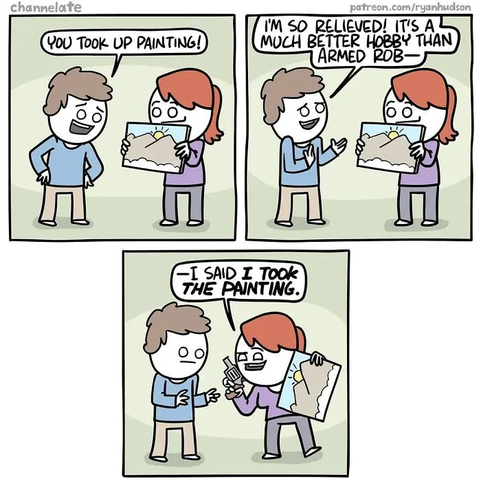 30 Comics With Dark Endings By Channelate Might Make You Feel A Little Bad For Laughing (New Pics)
