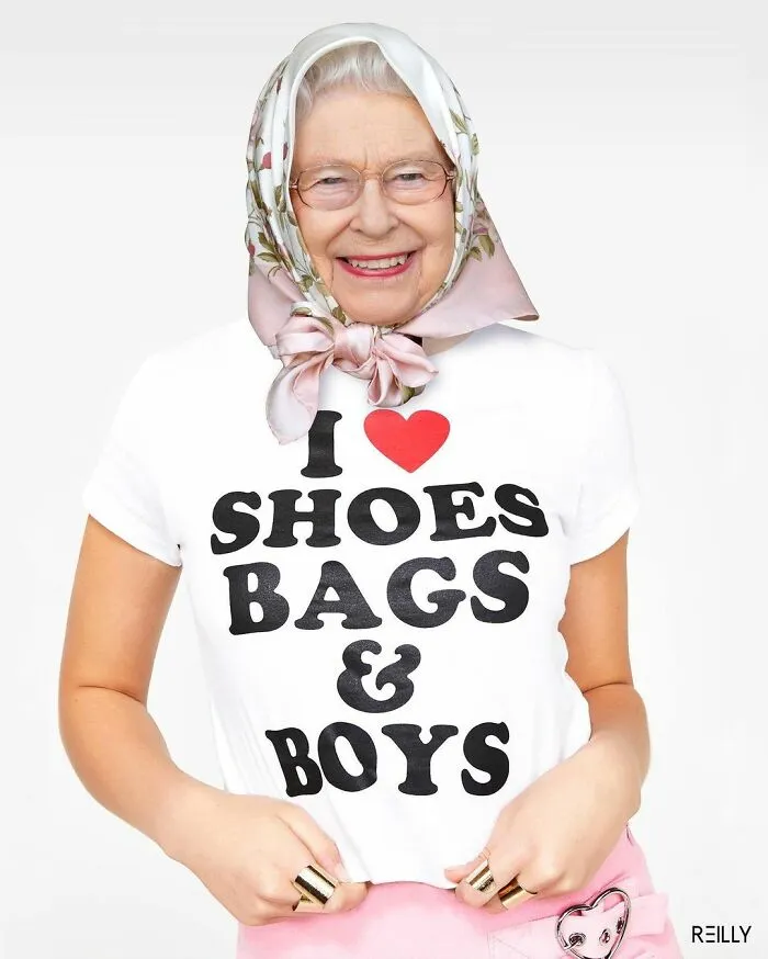 78 Silly And Humorous Edits This Artist Created Of Queen Elizabeth