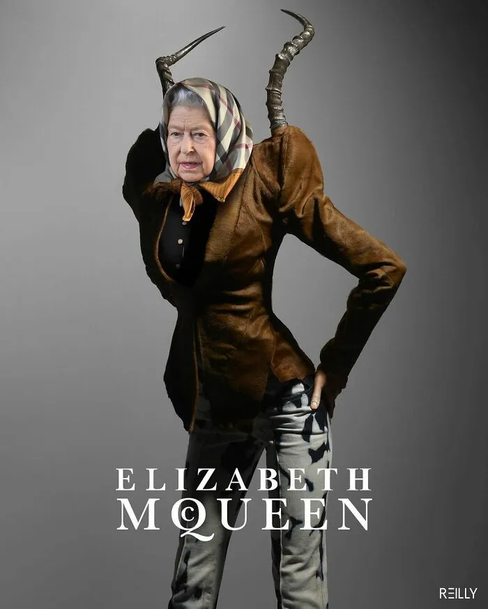 78 Silly And Humorous Edits This Artist Created Of Queen Elizabeth