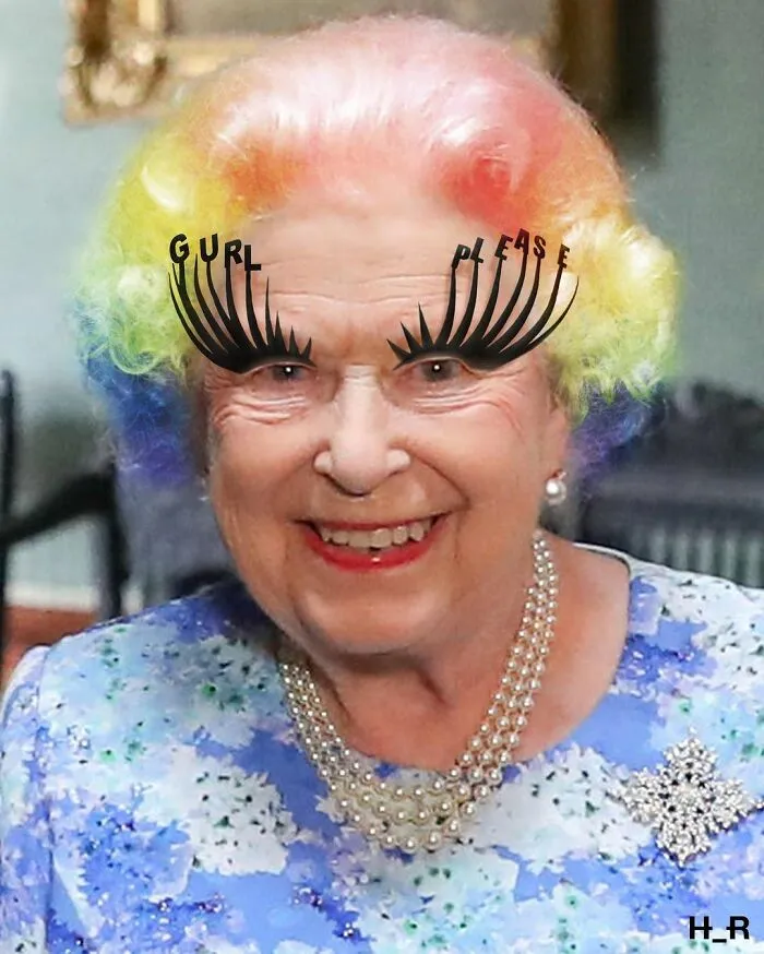 78 Silly And Humorous Edits This Artist Created Of Queen Elizabeth