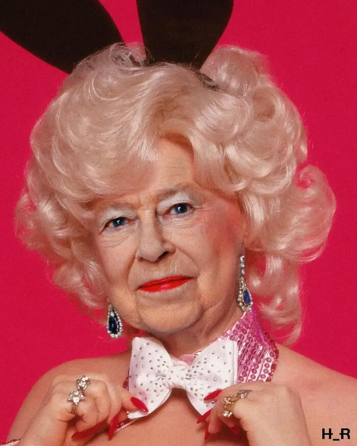 78 Silly And Humorous Edits This Artist Created Of Queen Elizabeth