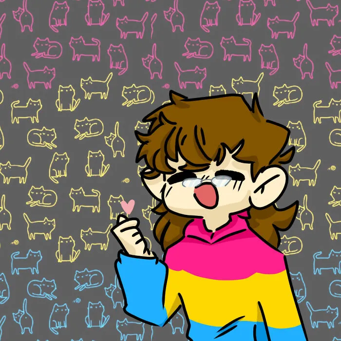 I Made Myself! Proud To Be Pan! ( I Did Trace A Couple Things, But The Coloring Was All Me)