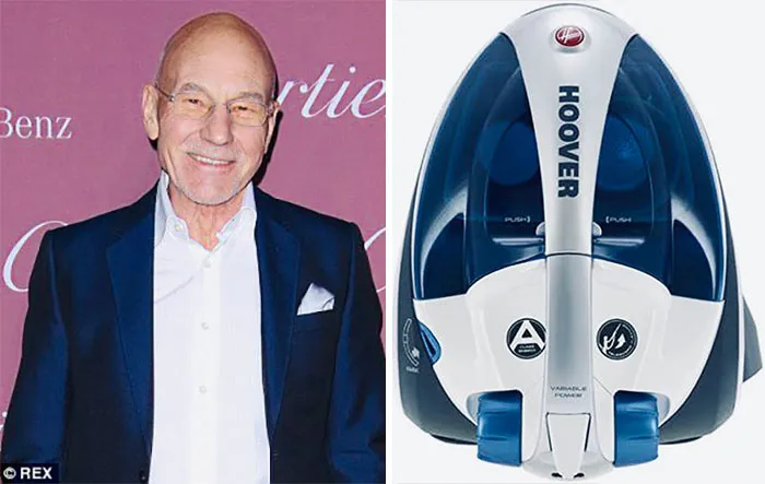 Esta tuitera pone a Sir Patrick Stewart junto a aspiradoras a juego con él, y es tan divertido como acertado (14 fotos)