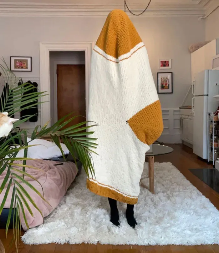  I Knit A Giant Sock For My Sister!