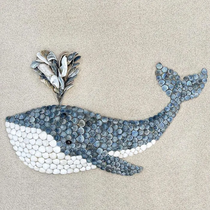 This Artist Creates Captivating Animal Portraits From Seashells Found At The Beach (30 Pics)