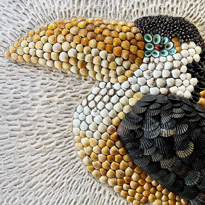 This Artist Creates Captivating Animal Portraits From Seashells Found At The Beach (30 Pics)