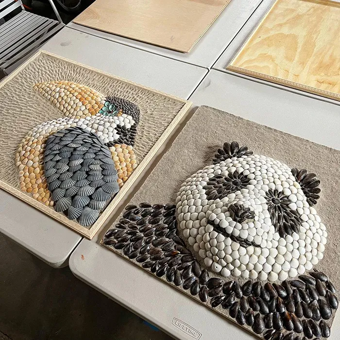 This Artist Creates Captivating Animal Portraits From Seashells Found At The Beach (30 Pics)