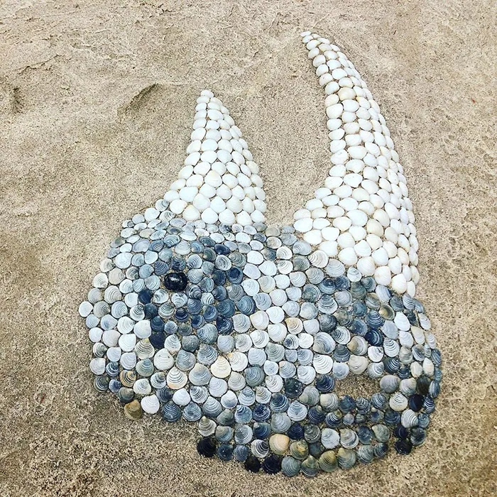This Artist Creates Captivating Animal Portraits From Seashells Found At The Beach (30 Pics)