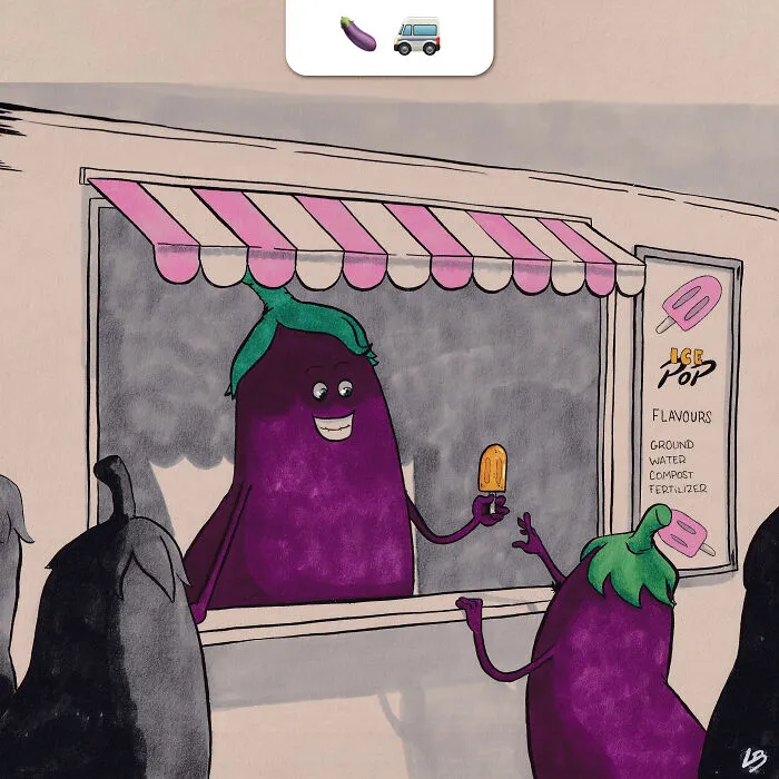 People On The Internet Have Sent Me Random Emoji Combinations And I Made Illustrations Out Of Them (34 Pics)