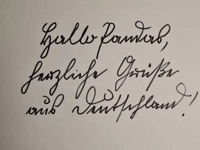 Old German Handwriting. I Still Use It Sometimes.