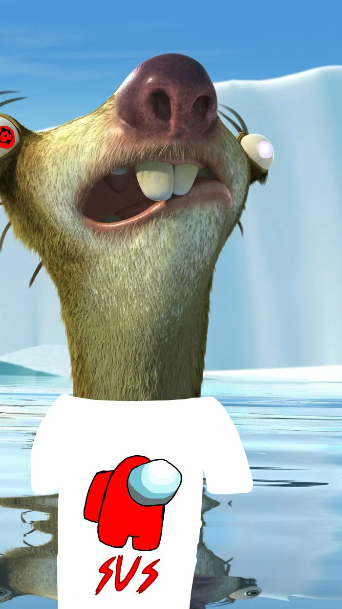 Among Us Sloth! Notice His Eyes~