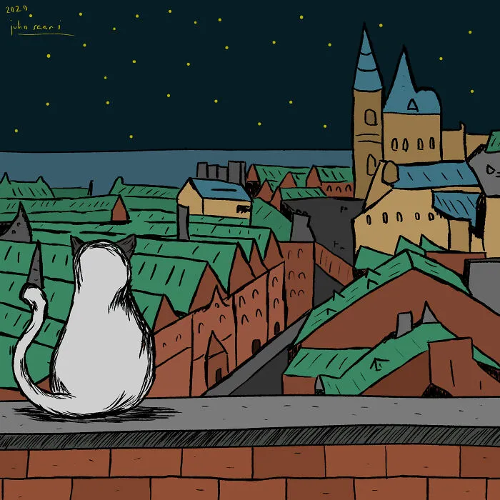 Cat That I Drew Last Year.