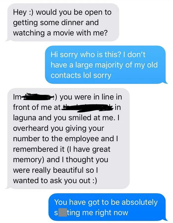Got A Text From A Random Number Today