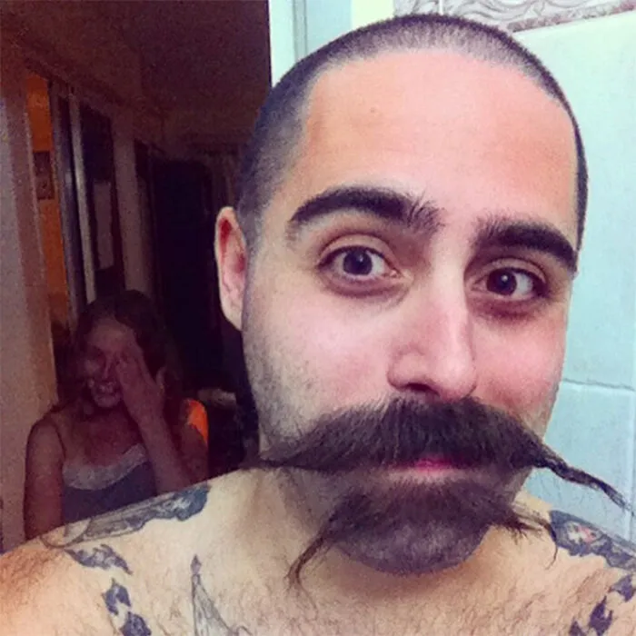 30 Times Men Decided To Try Out The Double Mustache Beard Trend And Got Ridiculous Results