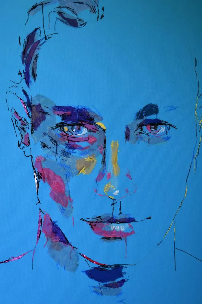 I Make Textile Portrait Pieces With Recycled Materials (18 Pics)