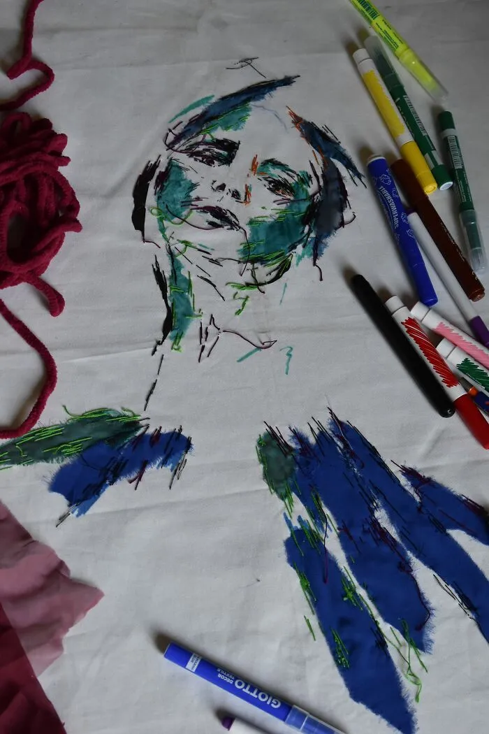I Make Textile Portrait Pieces With Recycled Materials (18 Pics)