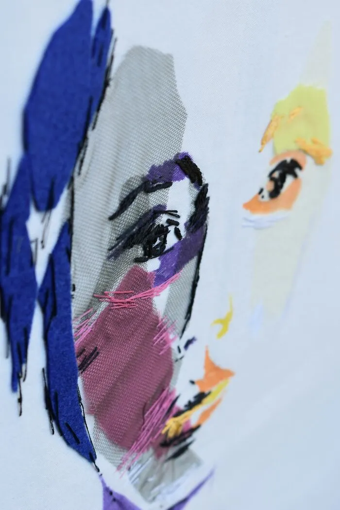 I Make Textile Portrait Pieces With Recycled Materials (18 Pics)