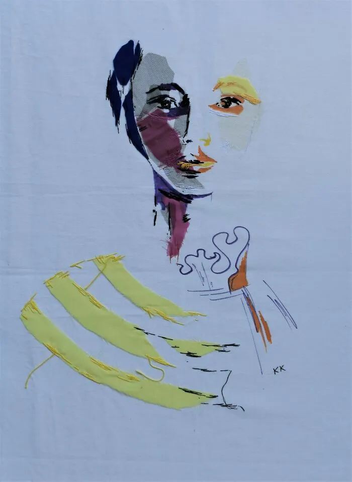 I Make Textile Portrait Pieces With Recycled Materials (18 Pics)