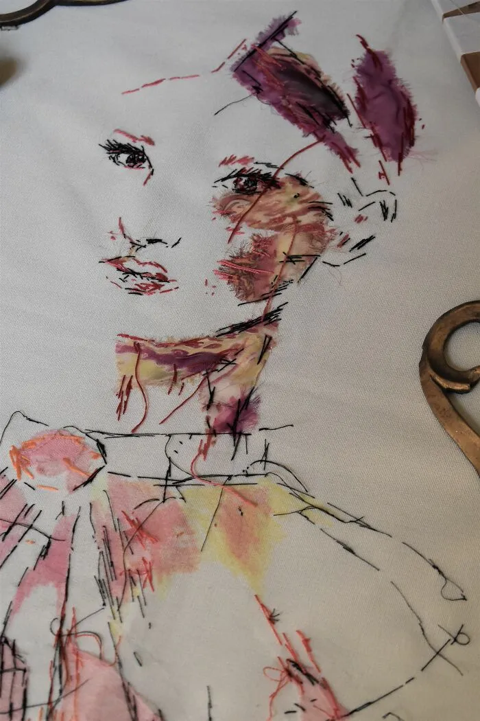 I Make Textile Portrait Pieces With Recycled Materials (18 Pics)