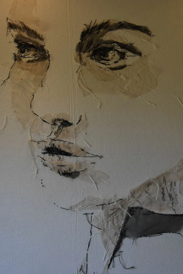 I Make Textile Portrait Pieces With Recycled Materials (18 Pics)