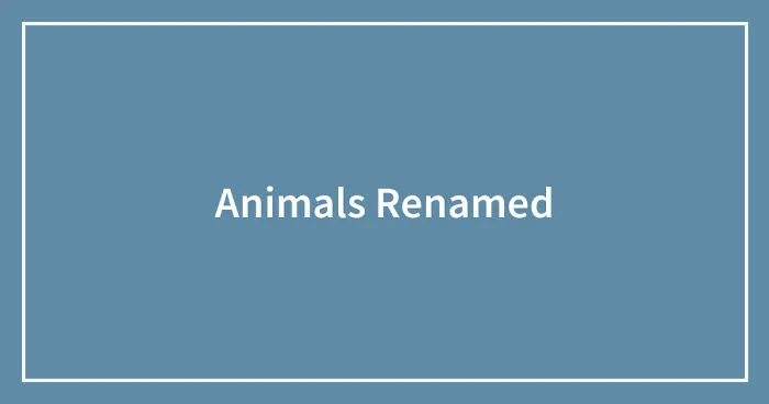 Hey Pandas, Have You Or Someone You Know Called An Animal The Wrong Name? (Closed)