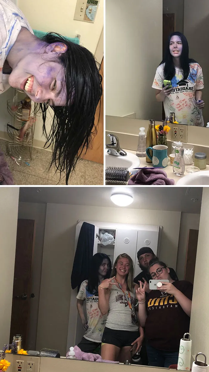 How’s College Going? Well My Roommate Is Now A Smurf