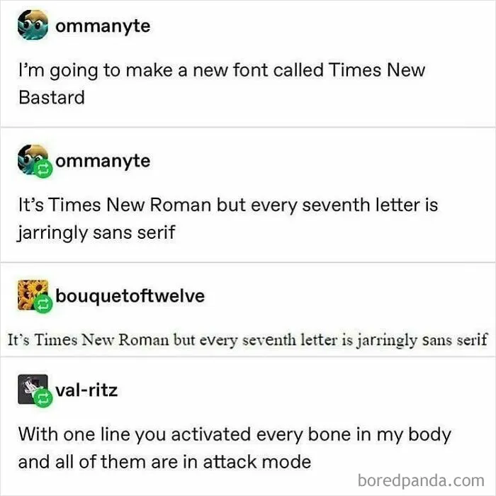 Thanks, I Hate Sans Serif