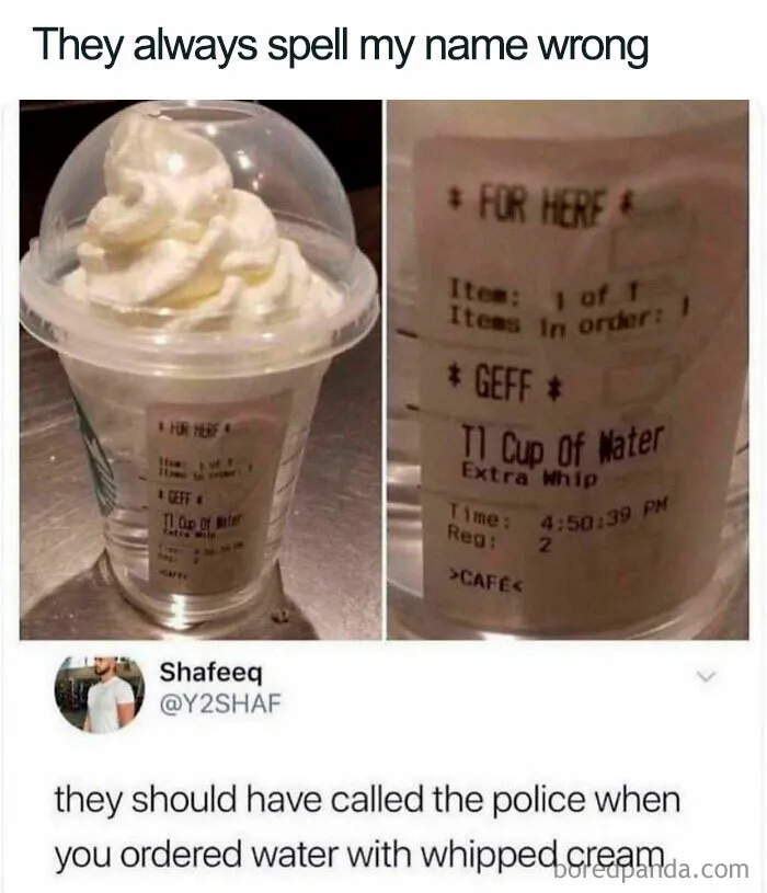 Thanks, I Hate Water With Whipped Cream